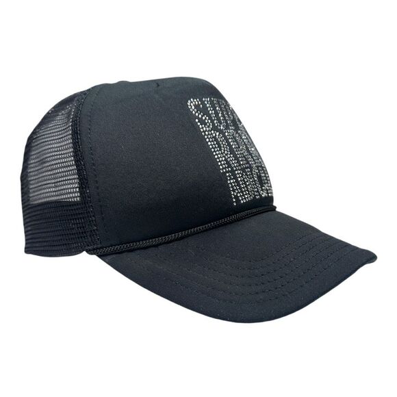 SupeRRRADICAL Mesh Back Rhinestone Trucker Hat - One Size